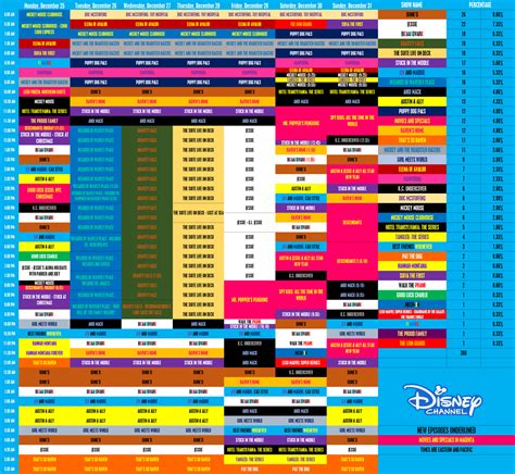 disney channel tv schedule 2022